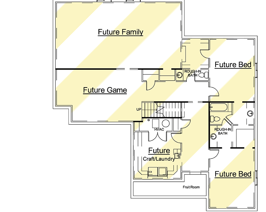 Plan 910051WHD: 3-Bed Mediterranean One-Story House Plan - Floor Plan - Optional Lower Level - European, Mediterranean, Spanish