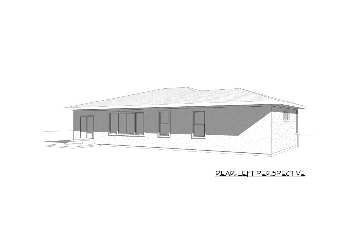 Plan 910044WHD: Exclusive Modern Prairie House Plan with Lower Level Expansion Possibilities - Image #5 - Contemporary, Mid Century Modern, Northwest, Prairie