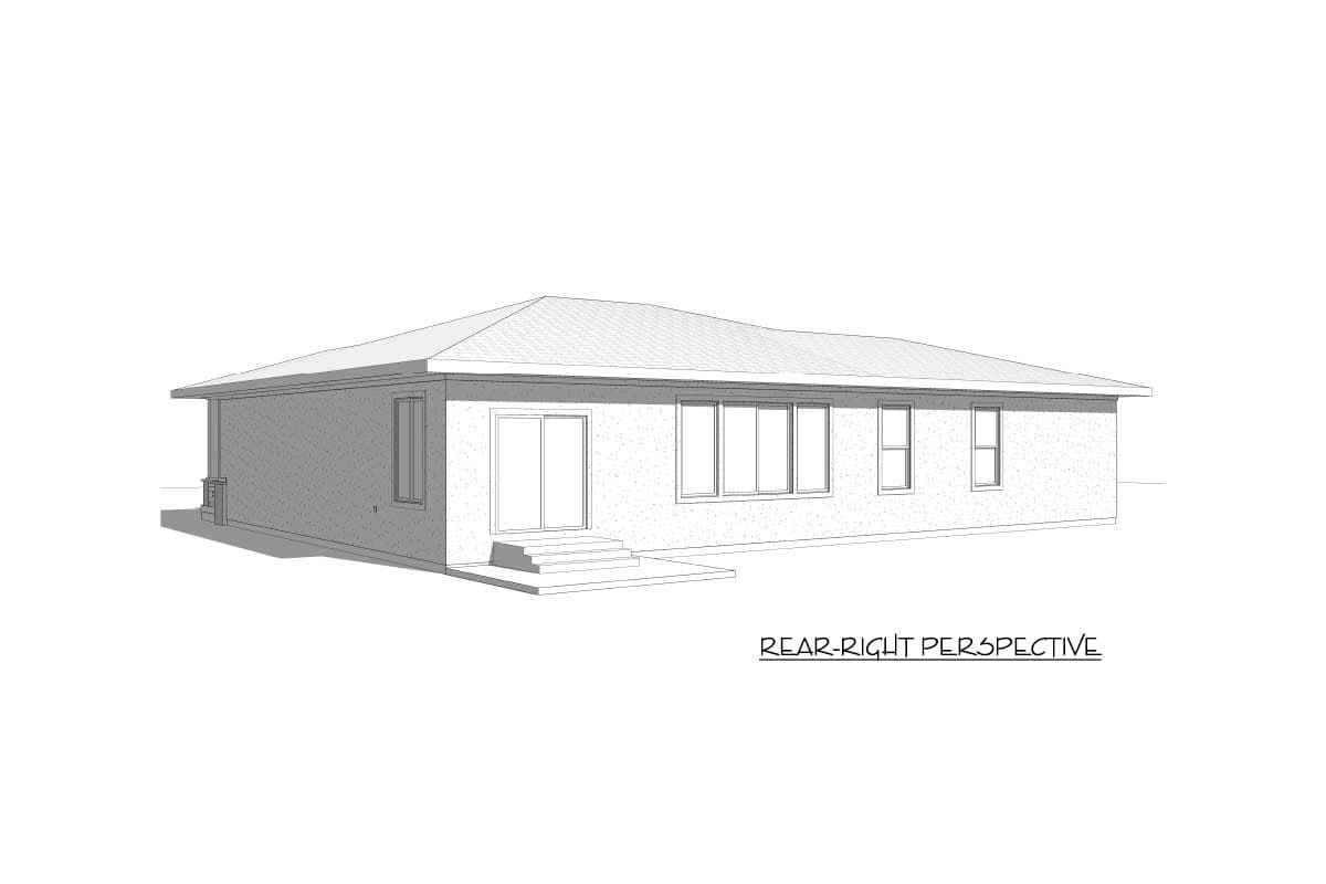 Plan 910044WHD: Exclusive Modern Prairie House Plan with Lower Level Expansion Possibilities - Image #6 - Contemporary, Mid Century Modern, Northwest, Prairie