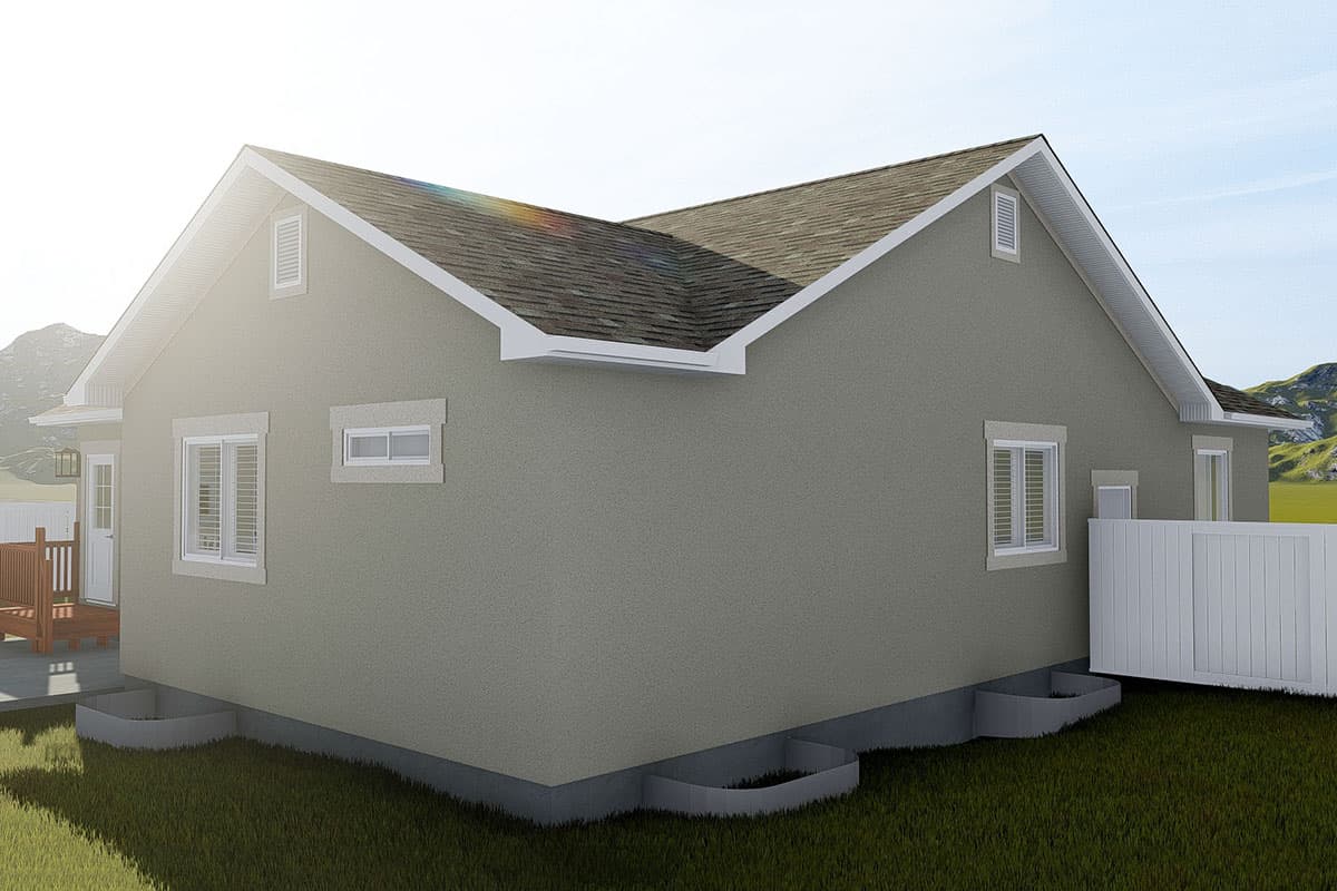 Plan 61344UT: Cozy One-Level Home Plan with Option to Finish Basement - Image #5 - Ranch, Southwest, Traditional