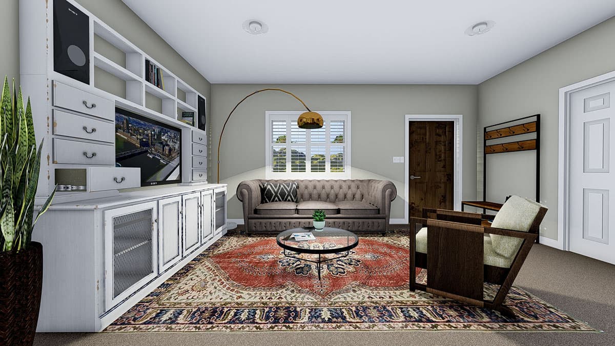 Plan 61344UT: Cozy One-Level Home Plan with Option to Finish Basement - Image #14 - Ranch, Southwest, Traditional