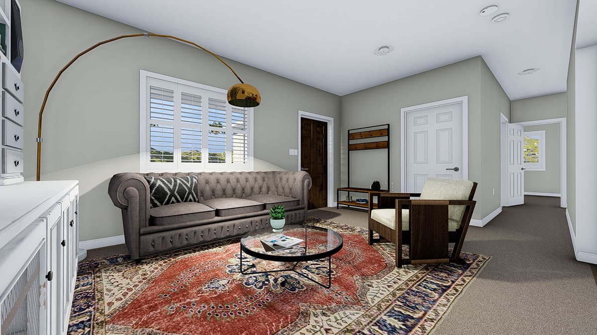 Plan 61344UT: Cozy One-Level Home Plan with Option to Finish Basement - Image #15 - Ranch, Southwest, Traditional