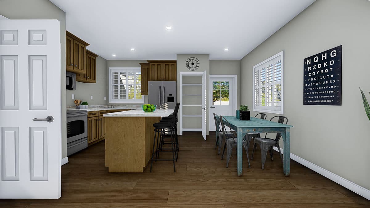 Plan 61344UT: Cozy One-Level Home Plan with Option to Finish Basement - Image #16 - Ranch, Southwest, Traditional