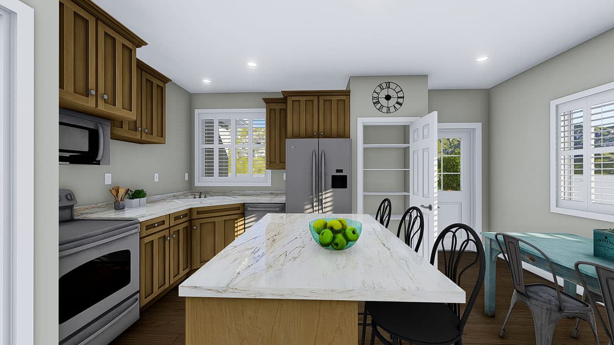 Plan 61344UT: Cozy One-Level Home Plan with Option to Finish Basement - Image #18 - Ranch, Southwest, Traditional