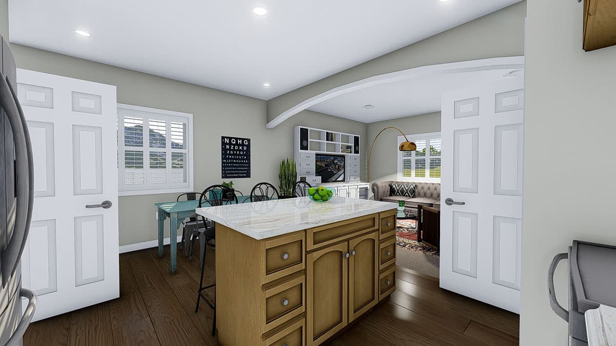 Plan 61344UT: Cozy One-Level Home Plan with Option to Finish Basement - Image #19 - Ranch, Southwest, Traditional