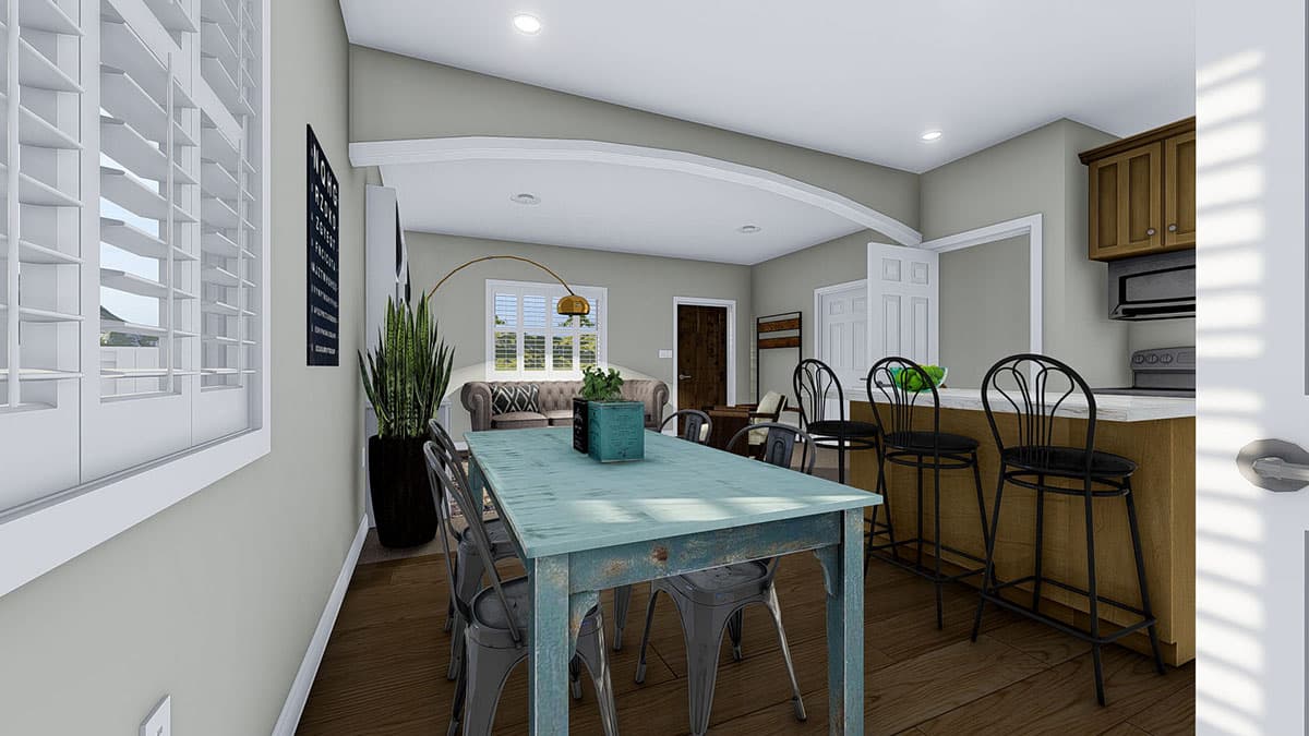 Plan 61344UT: Cozy One-Level Home Plan with Option to Finish Basement - Image #20 - Ranch, Southwest, Traditional