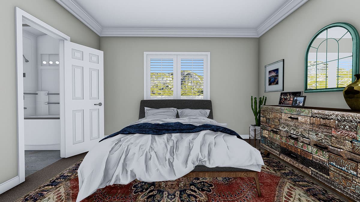 Plan 61344UT: Cozy One-Level Home Plan with Option to Finish Basement - Image #23 - Ranch, Southwest, Traditional