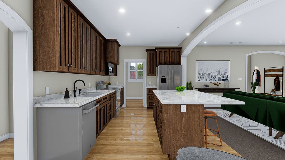 Plan 61346UT: 3-Bed Ranch Home Plan with Upstairs Bonus and Storage