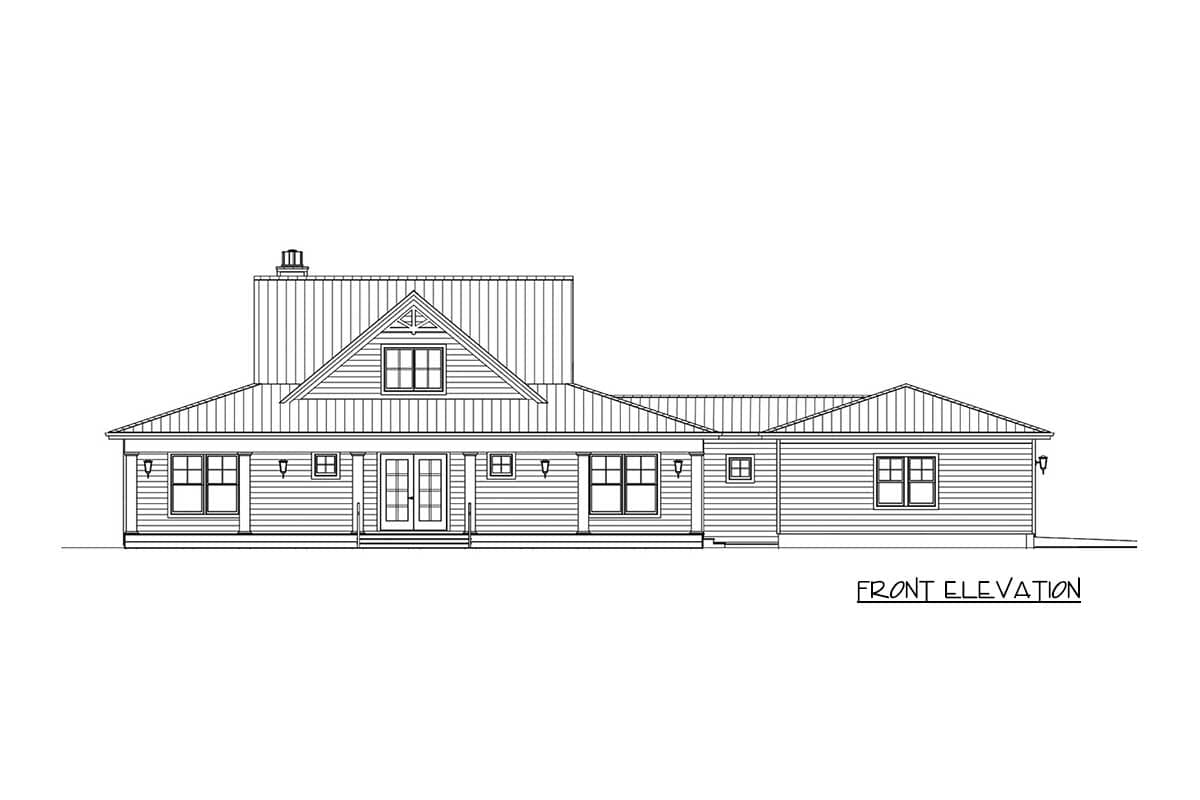 Plan 28938JJ: 4-Bedroom Modern Country Farmhouse House Plan with Main Level Master Suite - Image #8 - Country, Farmhouse, New American