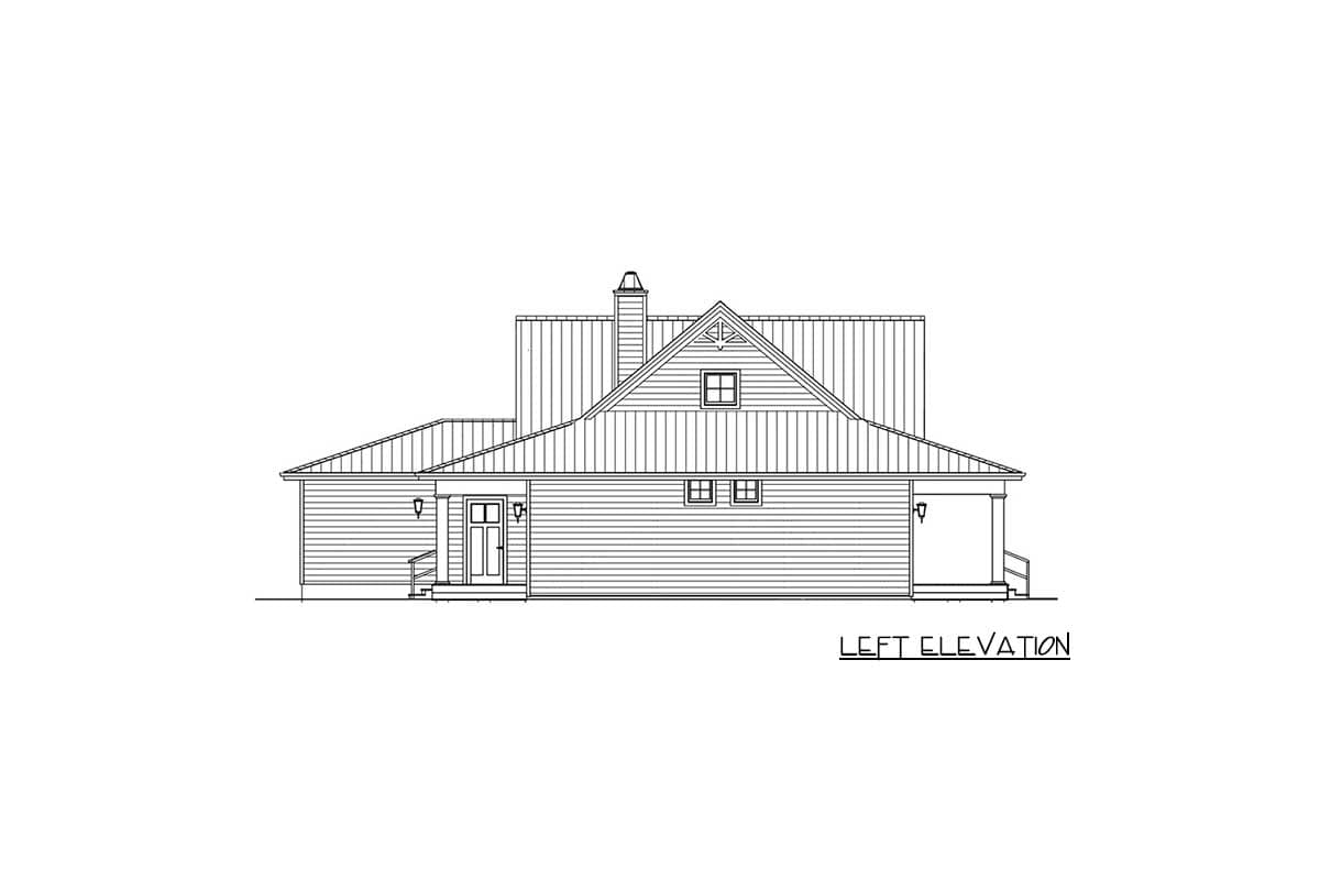 Plan 28938JJ: 4-Bedroom Modern Country Farmhouse House Plan with Main Level Master Suite - Image #9 - Country, Farmhouse, New American