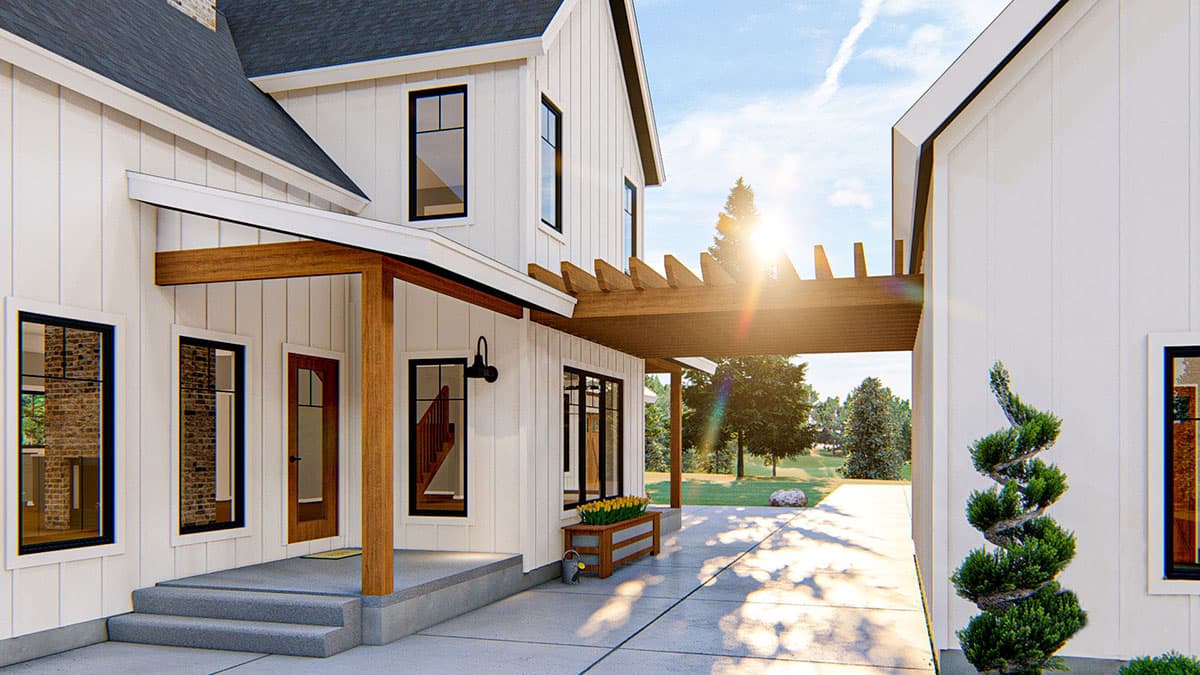 Plan 62825DJ: New American House Plan with Hidden Loft Upstairs - Image #5 - Coastal, Cottage, Country, Farmhouse, Modern Farmhouse, New American