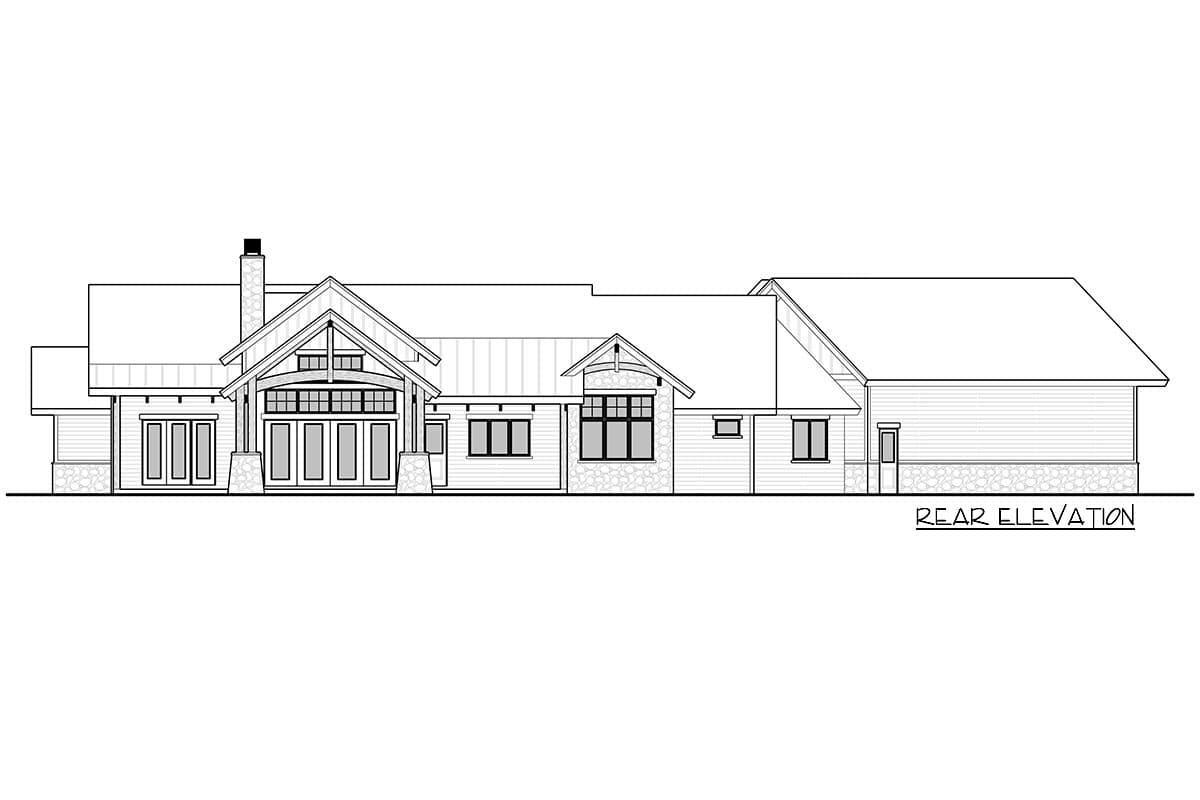 Plan 95081RW: 3-Bed Mountain Craftsman with Great Room and 3-Car Angled Garage - 2803 Sq Ft - Image #6 - Craftsman, Mountain, New American, Rustic