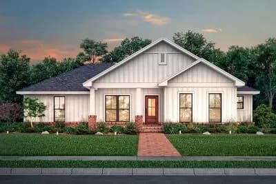Budget-Friendly 3-Bed Farmhouse Plan - 1327 Sq Ft