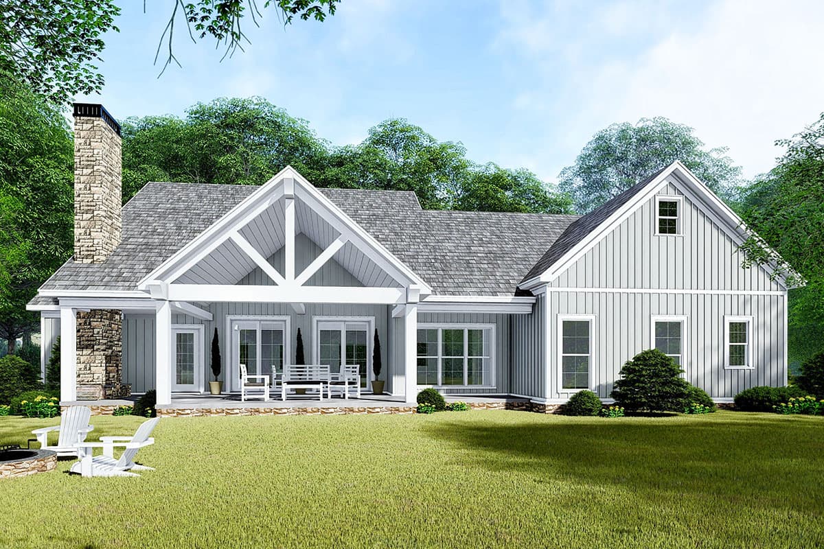Plan 70643MK: Modern Farmhouse Plan with Flex and Bonus Rooms - 2031 Sq Ft - Image #8 - Country, Farmhouse, Modern Farmhouse, Traditional