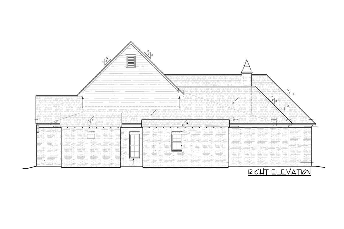 Plan 510133WDY: Modern Acadian House Plan with Fifth Bedroom Suite Over Garage - 3625 Sq Ft - Image #7 - Acadian, French Country, Louisiana-Style, Modern Farmhouse, New American, Southern