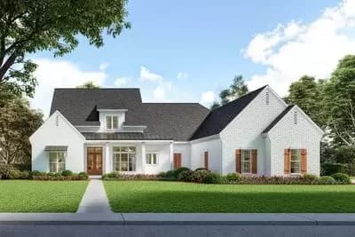 4-Bed Modern Acadian House Plan with Bonus Room