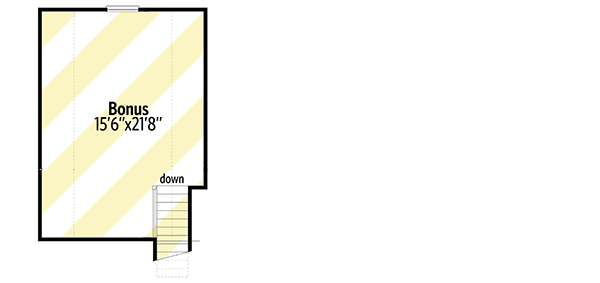 Plan 31571GF: 4-Bed Exclusive Farmhouse Plan with Bonus Room above Garage - Floor Plan - Bonus Level - Country, Farmhouse, Modern Farmhouse, New American