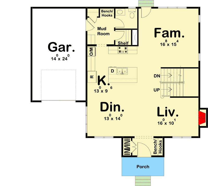 Plan 62828DJ: 3-Bed House Plan with Old-World Looks and 21st Century Floor Plan - Floor Plan - Main Level - European, Traditional