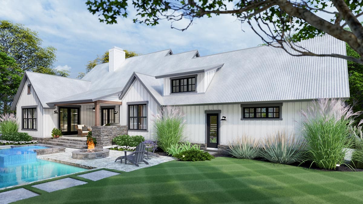 Plan 16916WG: 3-Bedroom New American Farmhouse Plan with L-shaped Front Porch - Image #11 - Country, Farmhouse, Modern Farmhouse, New American, Southern