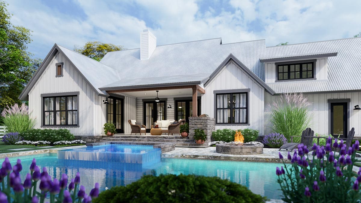 Plan 16916WG: 3-Bedroom New American Farmhouse Plan with L-shaped Front Porch - Image #12 - Country, Farmhouse, Modern Farmhouse, New American, Southern