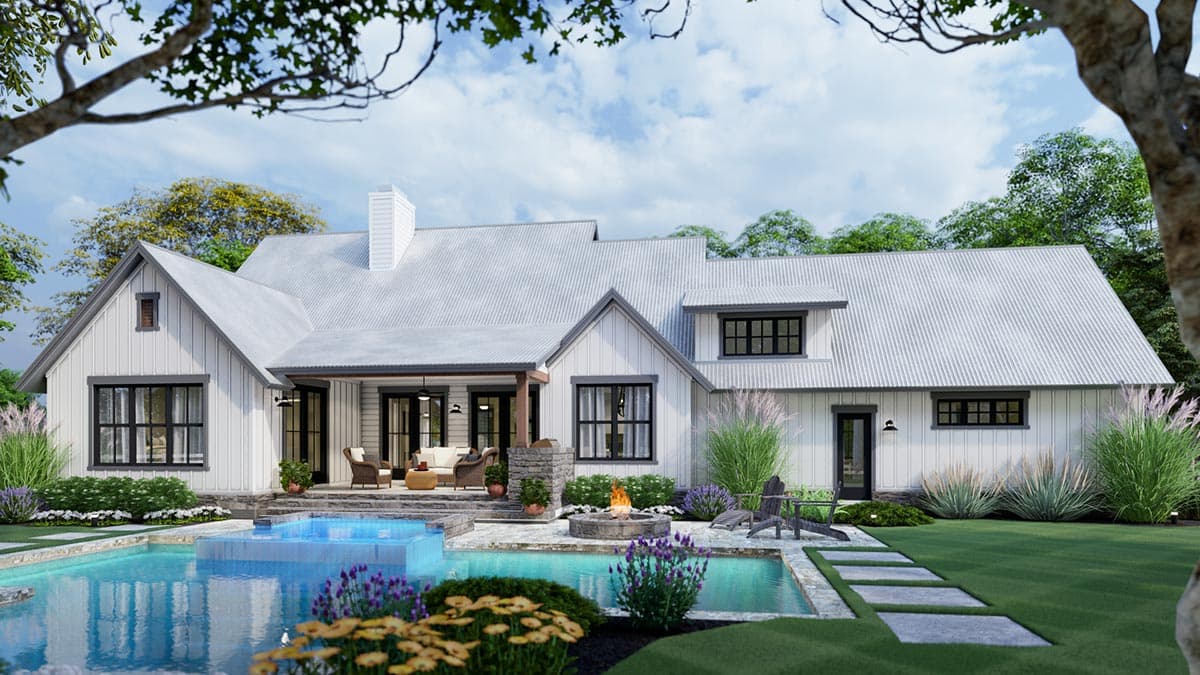 Plan 16916WG: 3-Bedroom New American Farmhouse Plan with L-shaped Front Porch - Image #13 - Country, Farmhouse, Modern Farmhouse, New American, Southern