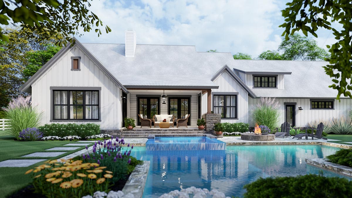 Plan 16916WG: 3-Bedroom New American Farmhouse Plan with L-shaped Front Porch - Image #14 - Country, Farmhouse, Modern Farmhouse, New American, Southern