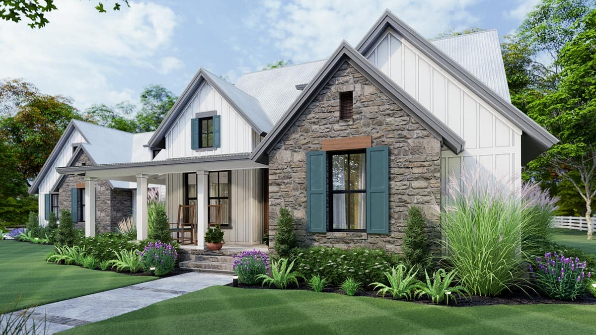 Plan 16916WG: 3-Bedroom New American Farmhouse Plan with L-shaped Front Porch - Image #18 - Country, Farmhouse, Modern Farmhouse, New American, Southern