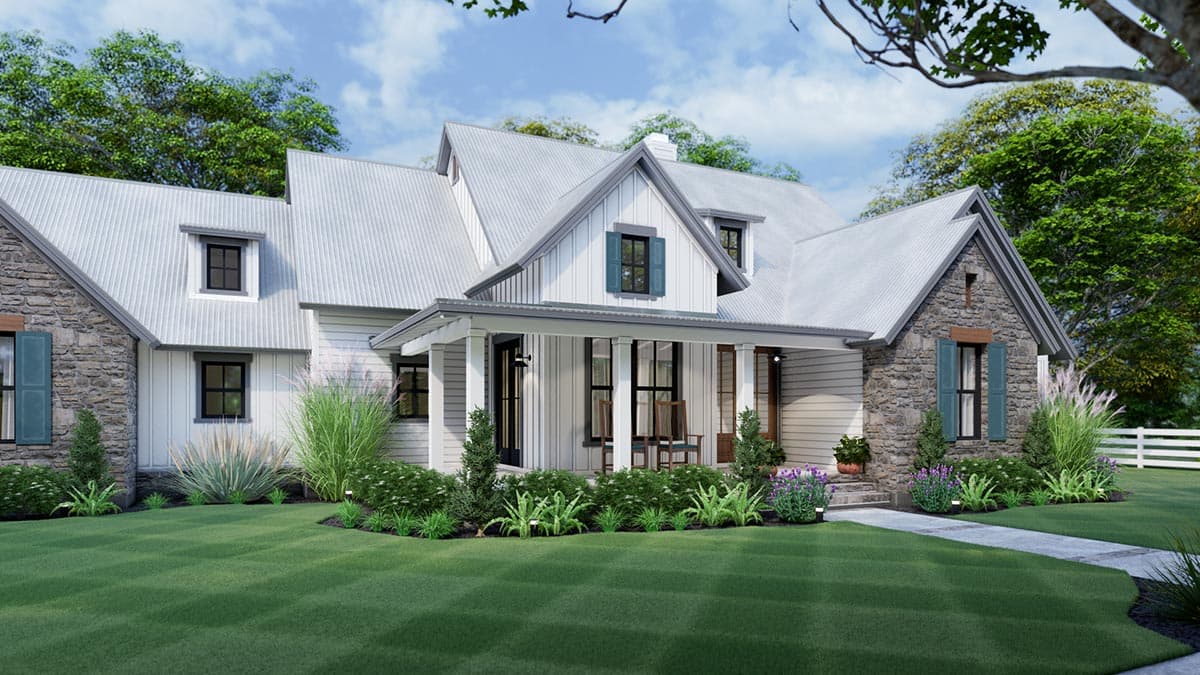 Plan 16916WG: 3-Bedroom New American Farmhouse Plan with L-shaped Front Porch - Image #20 - Country, Farmhouse, Modern Farmhouse, New American, Southern