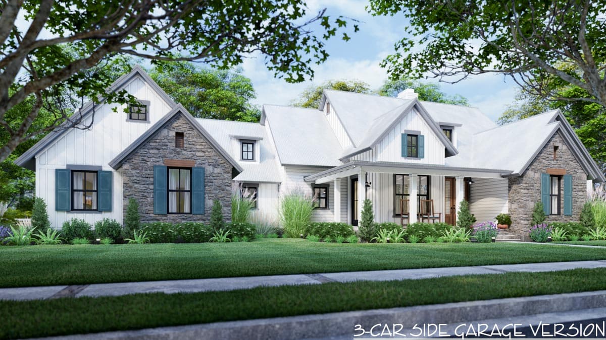 Plan 16916WG: 3-Bedroom New American Farmhouse Plan with L-shaped Front Porch - Image #22 - Country, Farmhouse, Modern Farmhouse, New American, Southern