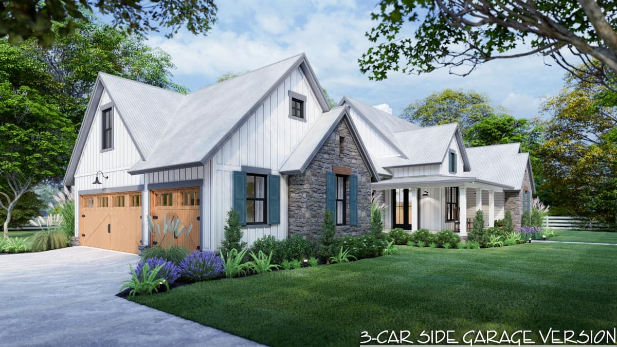 Plan 16916WG: 3-Bedroom New American Farmhouse Plan with L-shaped Front Porch - Image #24 - Country, Farmhouse, Modern Farmhouse, New American, Southern