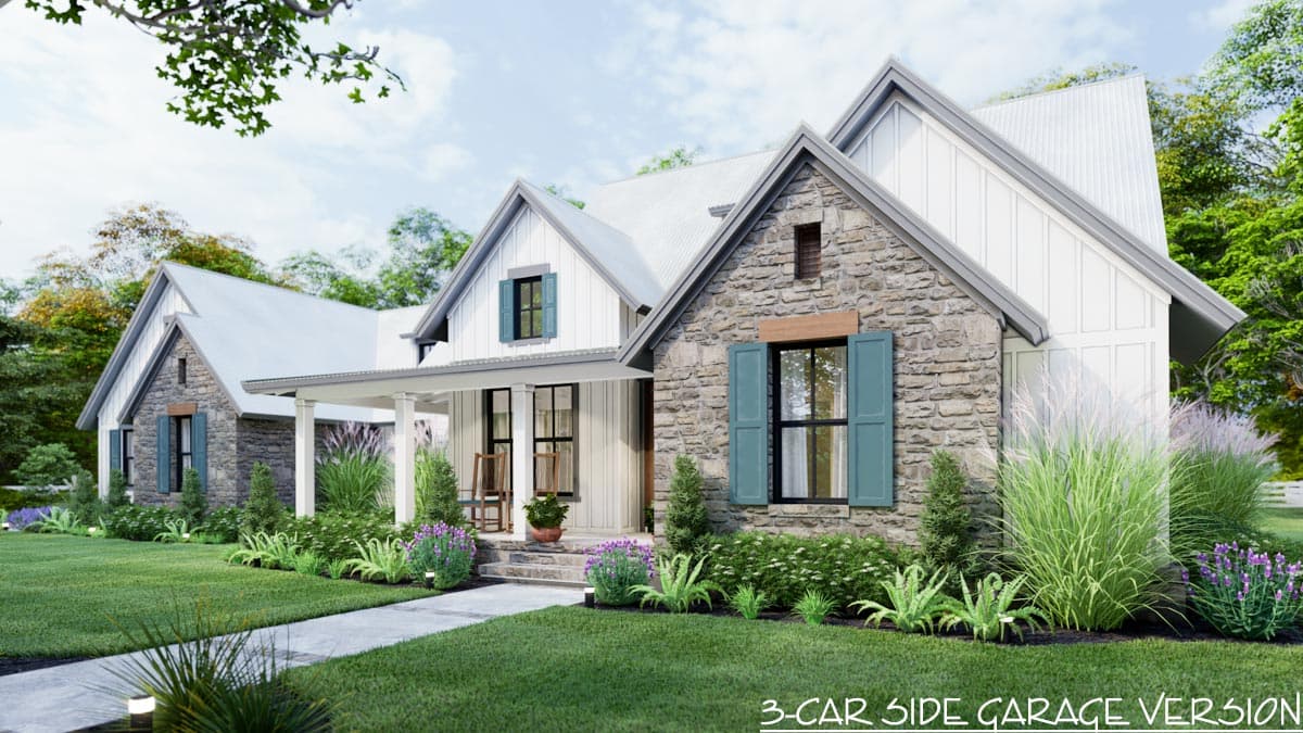 Plan 16916WG: 3-Bedroom New American Farmhouse Plan with L-shaped Front Porch - Image #23 - Country, Farmhouse, Modern Farmhouse, New American, Southern