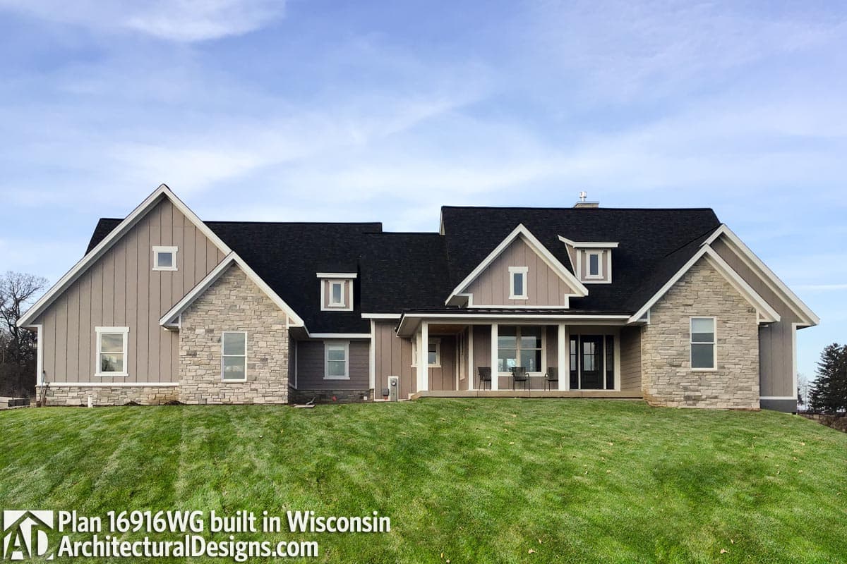 build gallery item - Modern Farmhouse Plan 16916WG Comes to Life in Wisonsin
