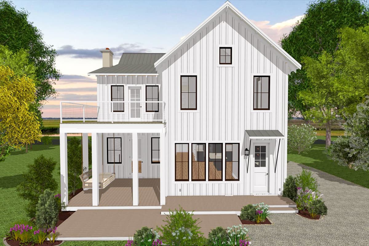 Plan 765022TWN: Beautiful Low Country Home Plan with Detached Garage - Image #5 - Country, Low Country, Southern, Vacation