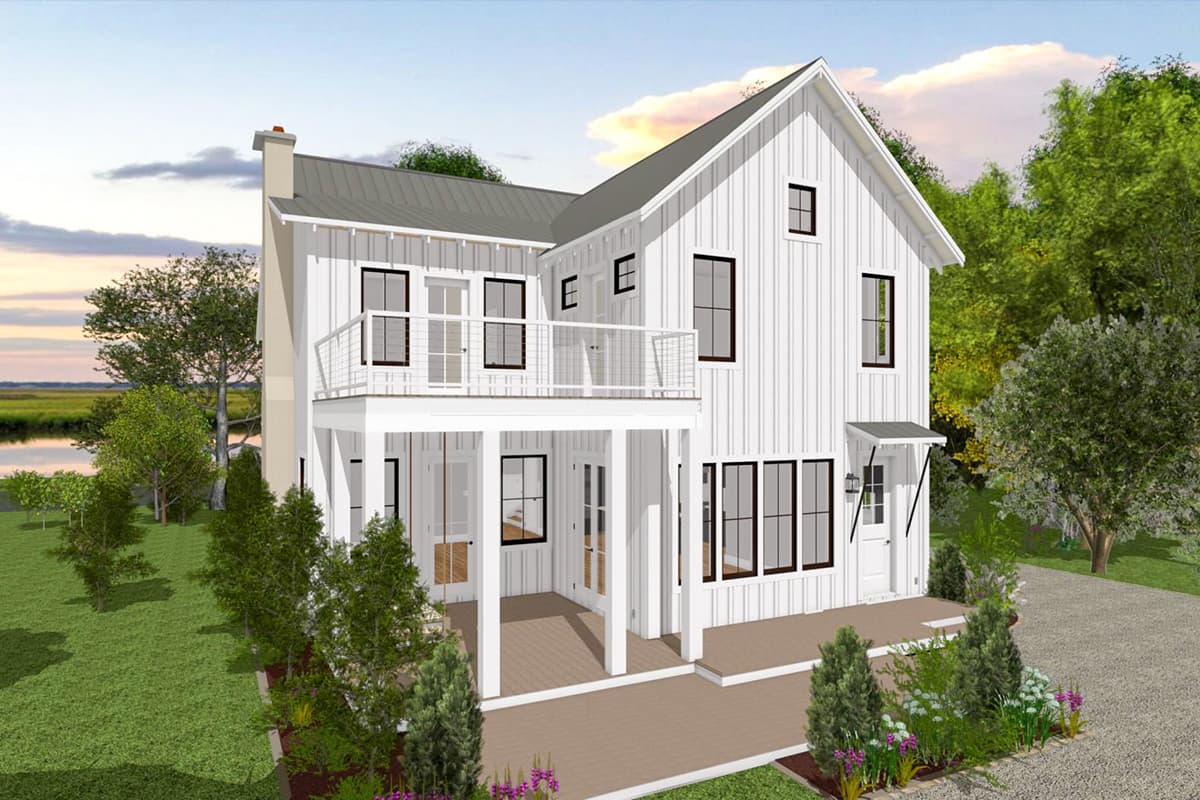 Plan 765022TWN: Beautiful Low Country Home Plan with Detached Garage - Image #6 - Country, Low Country, Southern, Vacation