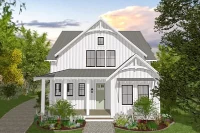 Beautiful Low Country Home Plan with Detached Garage
