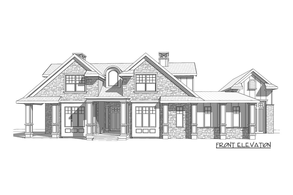 Plan 910056WHD: Luxury Country Craftsman Plan with Ample Outdoor Living Space - Image #10 - Country, Craftsman, New American
