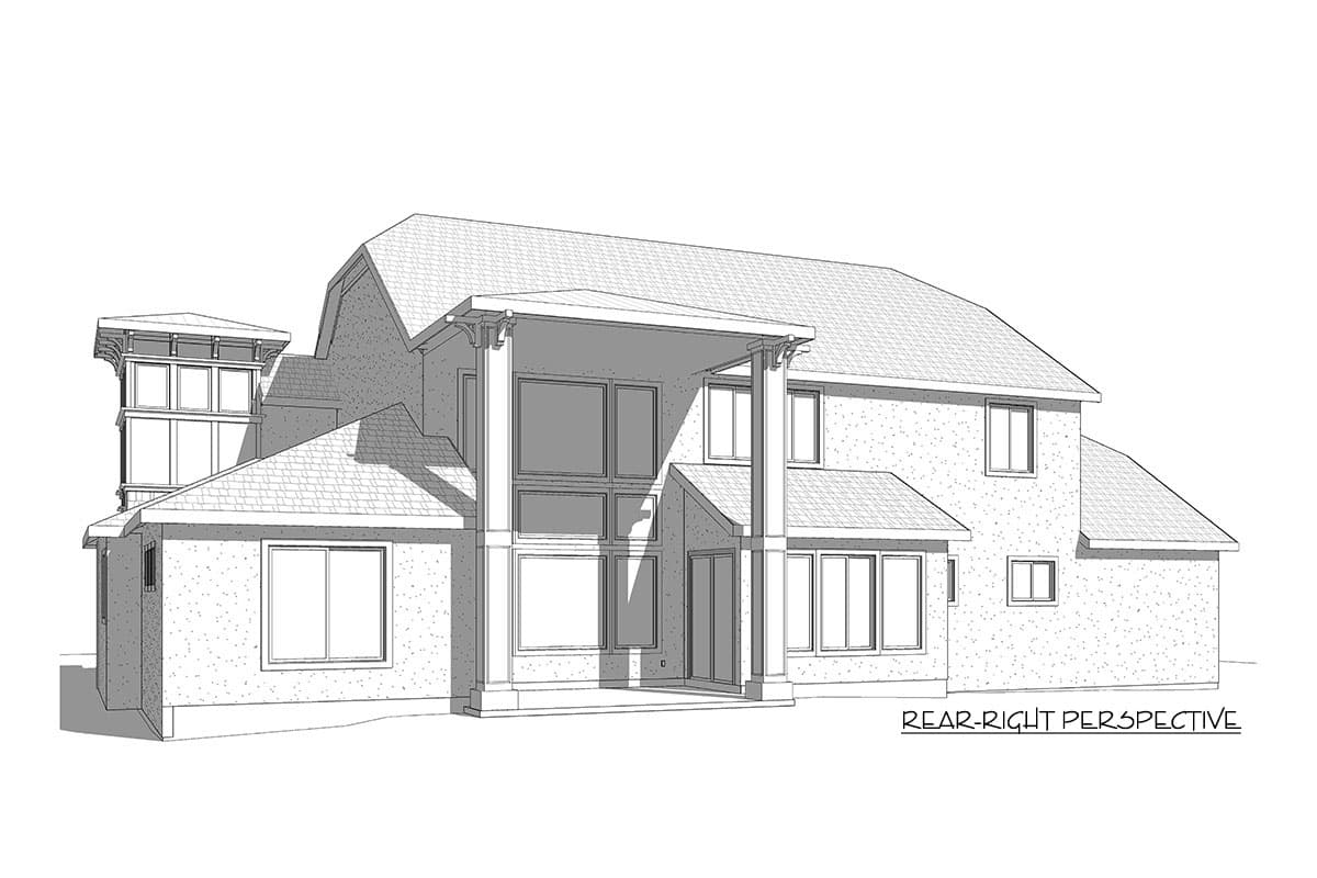 Plan 910057WHD: Exclusive Shingle House Plan with Optional Lower Level - Image #18 - Country, Craftsman, New American, Shingle