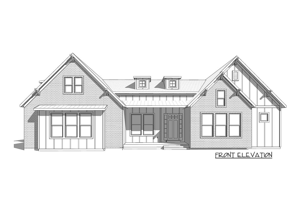 Plan 910058WHD: Exclusive One-Level New American Plan with Vaulted Covered Patios - Image #7 - Country, Craftsman, Modern Farmhouse, New American, Southern