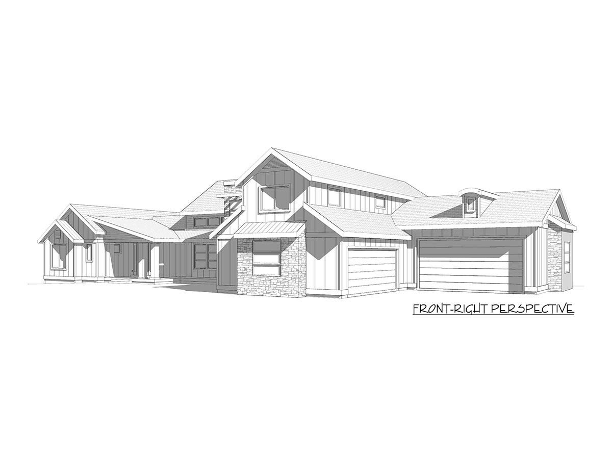 Plan 910068WHD: Contemporary Country Home Plan with Optional Upper and Lower Floor - Image #10 - Contemporary, Country, Farmhouse, Modern Farmhouse, Northwest, Ranch, Transitional