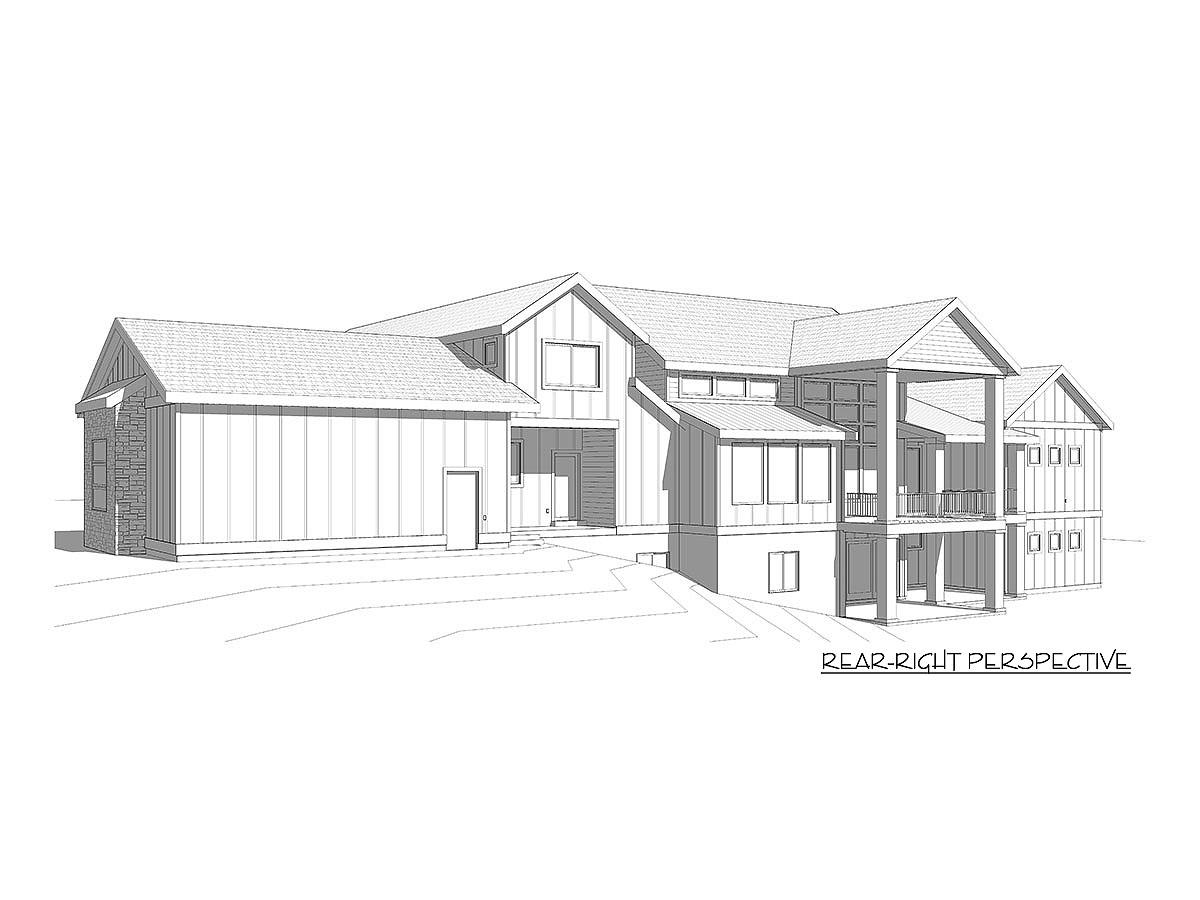 Plan 910068WHD: Contemporary Country Home Plan with Optional Upper and Lower Floor - Image #12 - Contemporary, Country, Farmhouse, Modern Farmhouse, Northwest, Ranch, Transitional
