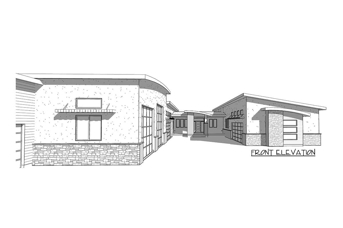 Plan 910070WHD: Deluxe Contemporary House Plan with 6 Garage Bays plus RV Storage - Image #33 - Contemporary, Mid Century Modern, Modern, Mountain, Northwest