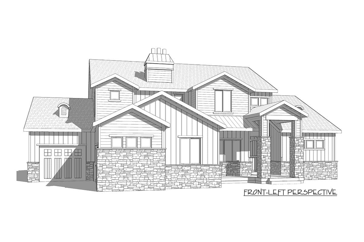Plan 910071WHD: Exclusive New American Home Plan with Main-Level Master - Image #35 - Craftsman, New American