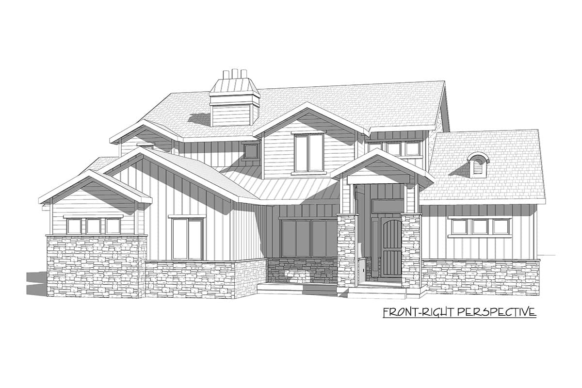 Plan 910071WHD: Exclusive New American Home Plan with Main-Level Master - Image #36 - Craftsman, New American