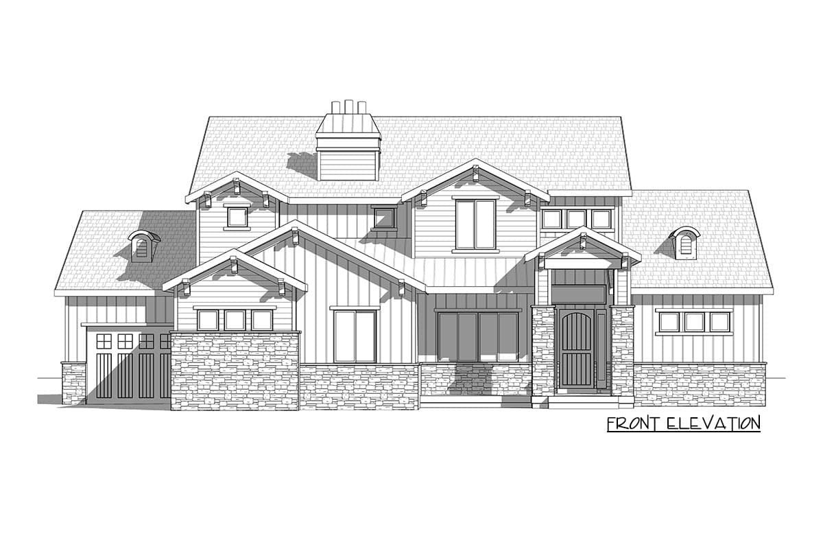 Plan 910071WHD: Exclusive New American Home Plan with Main-Level Master - Image #34 - Craftsman, New American