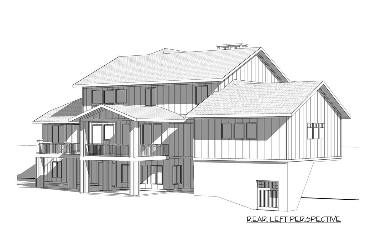 Plan 910073WHD: Exclusive Modern Farmhouse Plan with Optional Walk-out Basement - Image #5 - Country, Craftsman, Modern Farmhouse, New American