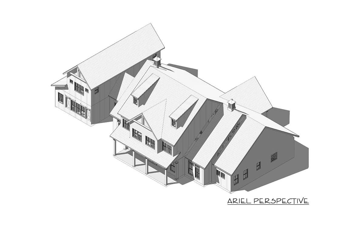 Plan 46399LA: 5-Bed Modern Farmhouse Plan with Workshop in Garage - 4455 Sq Ft - Image #14 - Country, Modern Farmhouse, New American