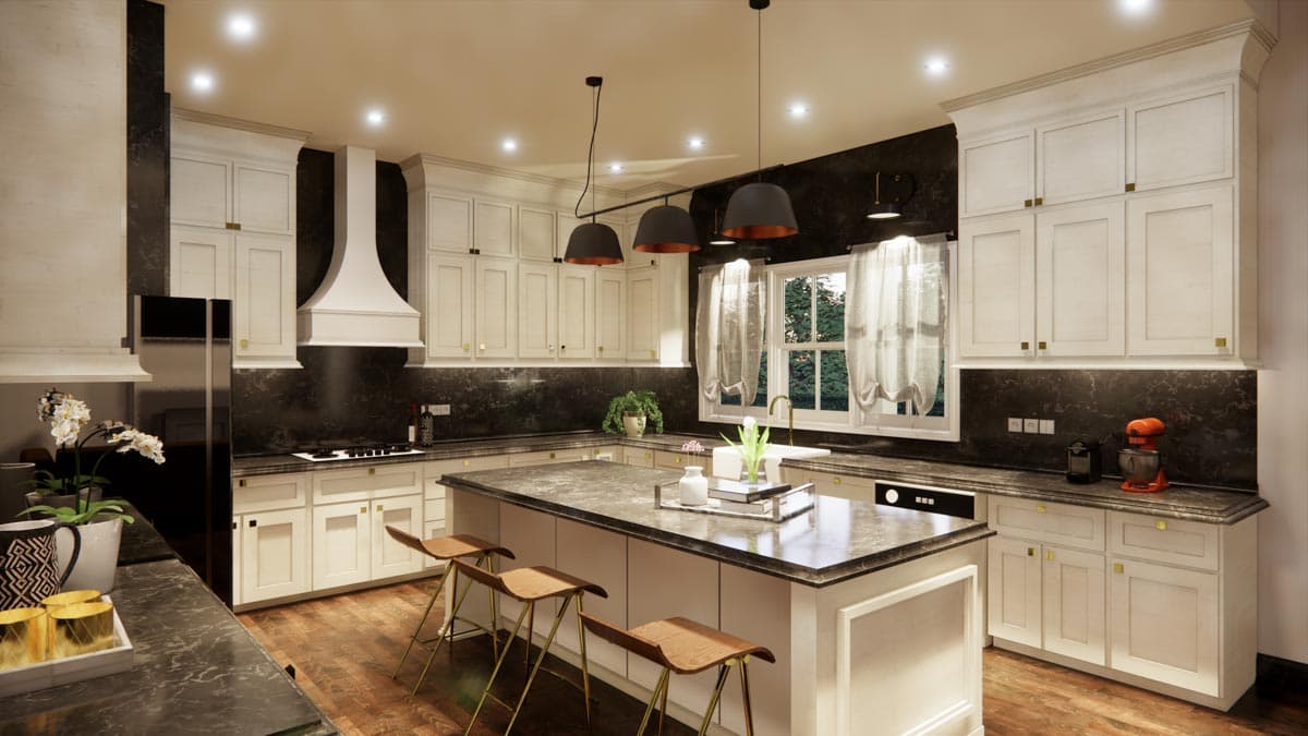 Plan 46399LA: 5-Bed Modern Farmhouse Plan with Workshop in Garage - 4455 Sq Ft - Image #9 - Country, Modern Farmhouse, New American