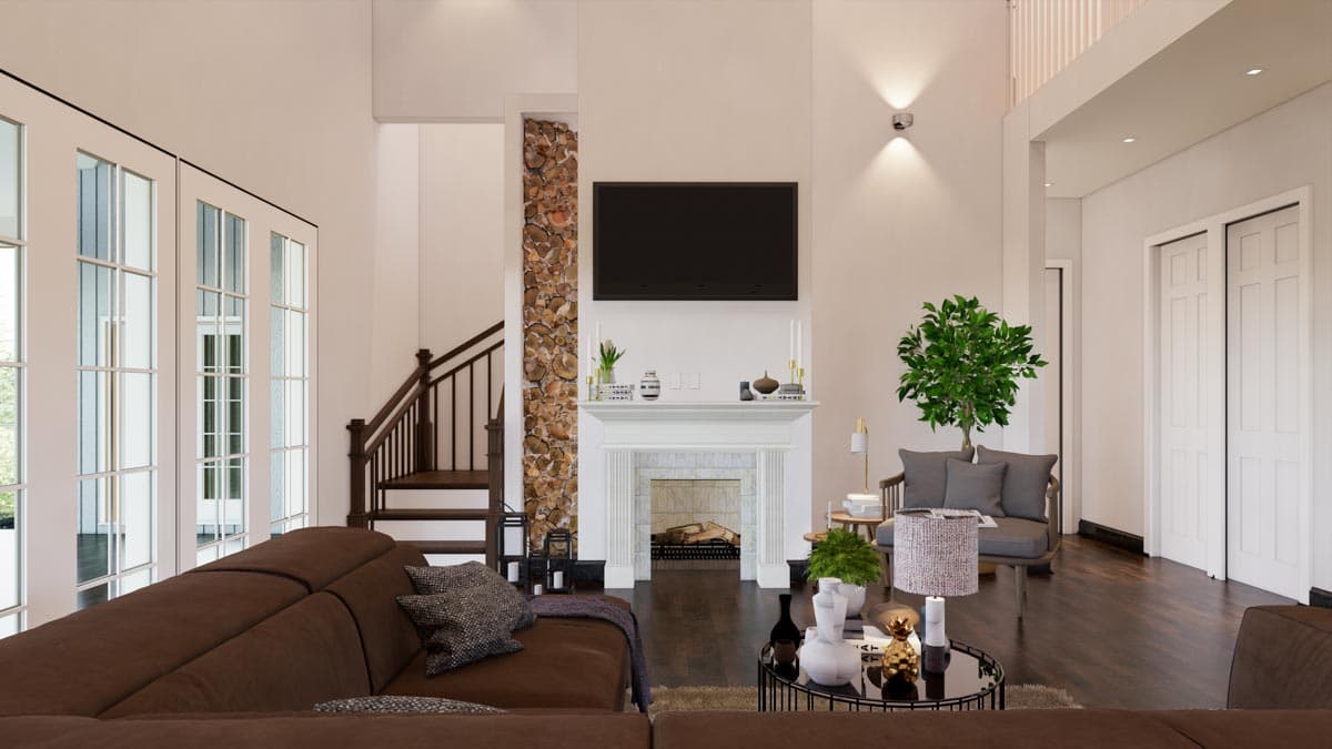 Plan 46399LA: 5-Bed Modern Farmhouse Plan with Workshop in Garage - 4455 Sq Ft - Image #13 - Country, Modern Farmhouse, New American