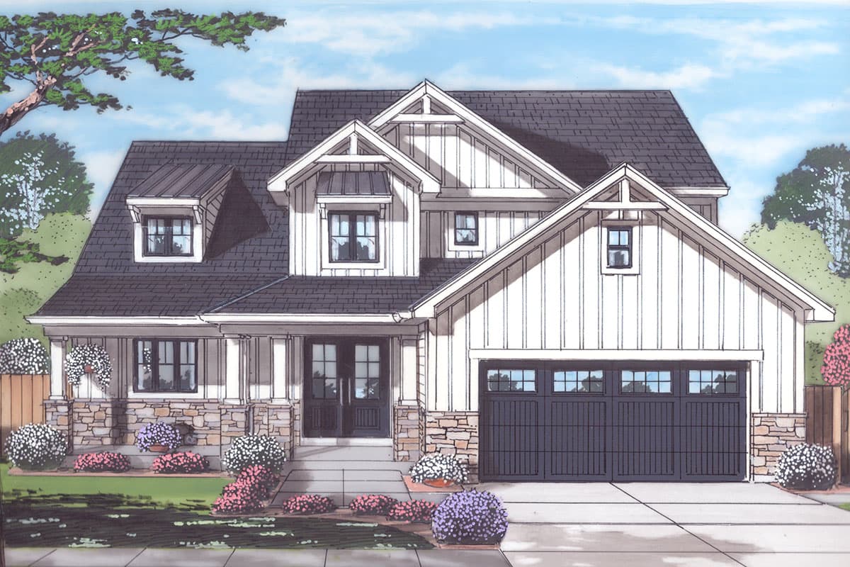 Plan 39293ST: 4-Bedroom New American Home Plan with Main Floor Master Suite - 2094 Sq Ft - Image #15 - Country, Craftsman, Modern Farmhouse, New American, Northwest, Southern, Traditional