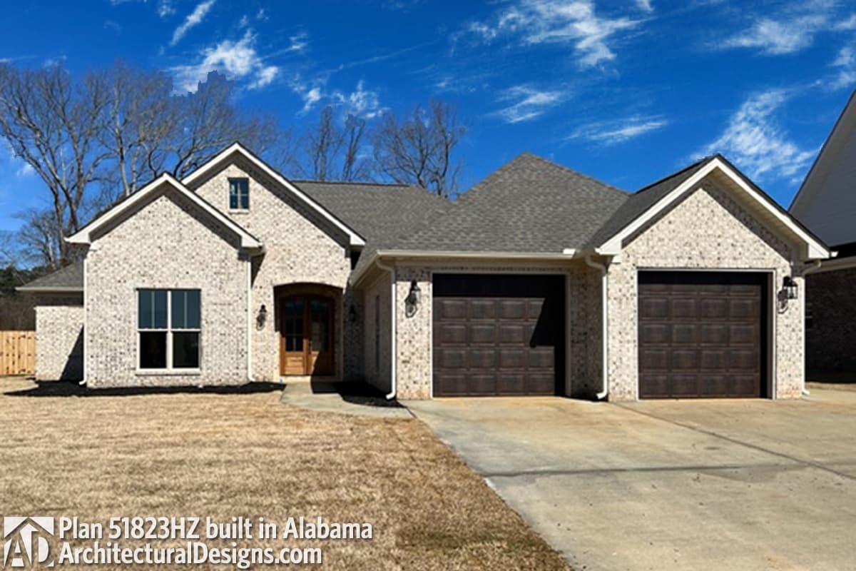 Plan 51823HZ: Attractive Southern House Plan with Split Beds  - Image #4 - Country, French Country, Southern